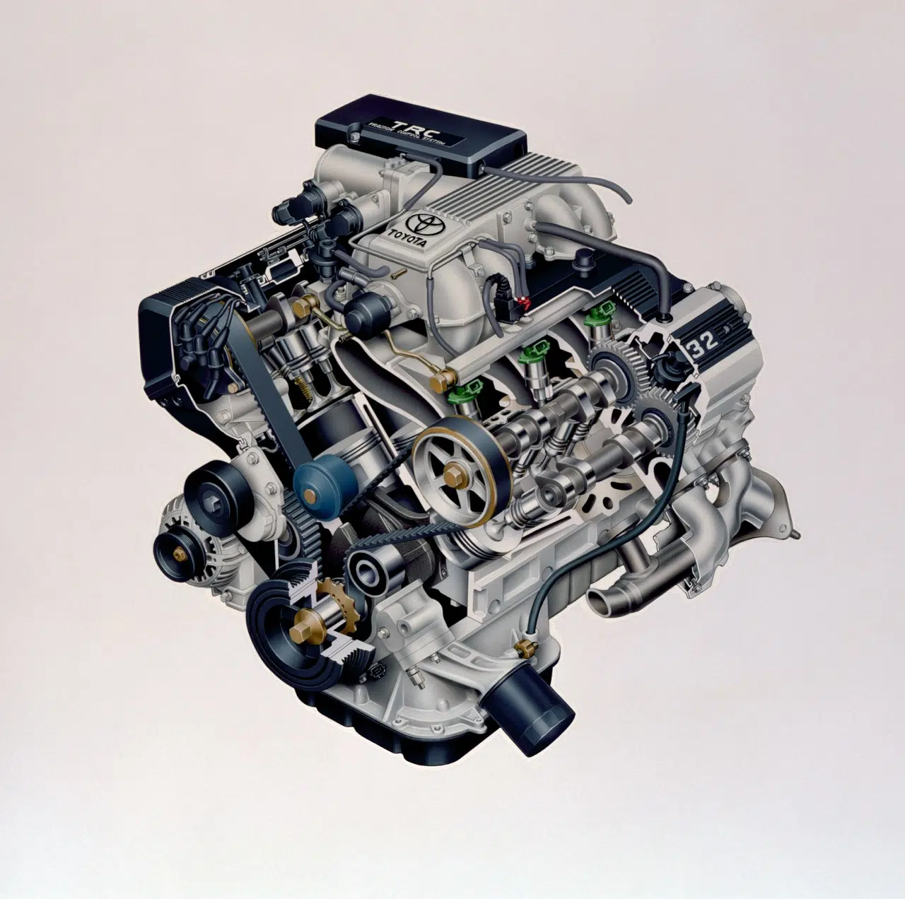 motor toyota lexus v8